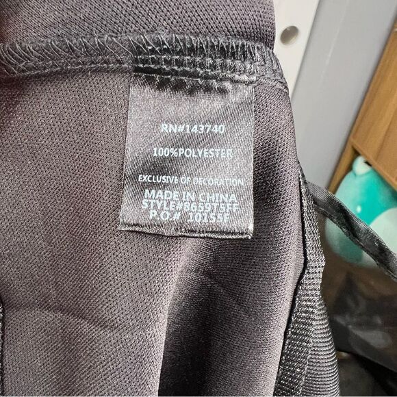 Sz S English Factory Black Sparkle Glitter Empire Tulle & Organza Top NWOT $85 - Picture 11 of 12